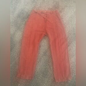 Free People Low slung barrel button-front Pants